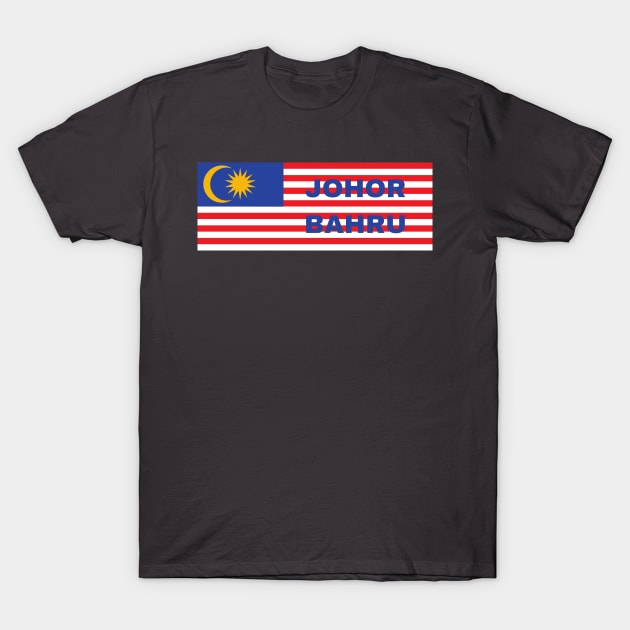 Johor Bahru City in Malaysian Flag T-Shirt by aybe7elf